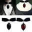 Godd Goth Đỏ Pha Lệ Đen Mặt Dây Chuyền Nhung Punk