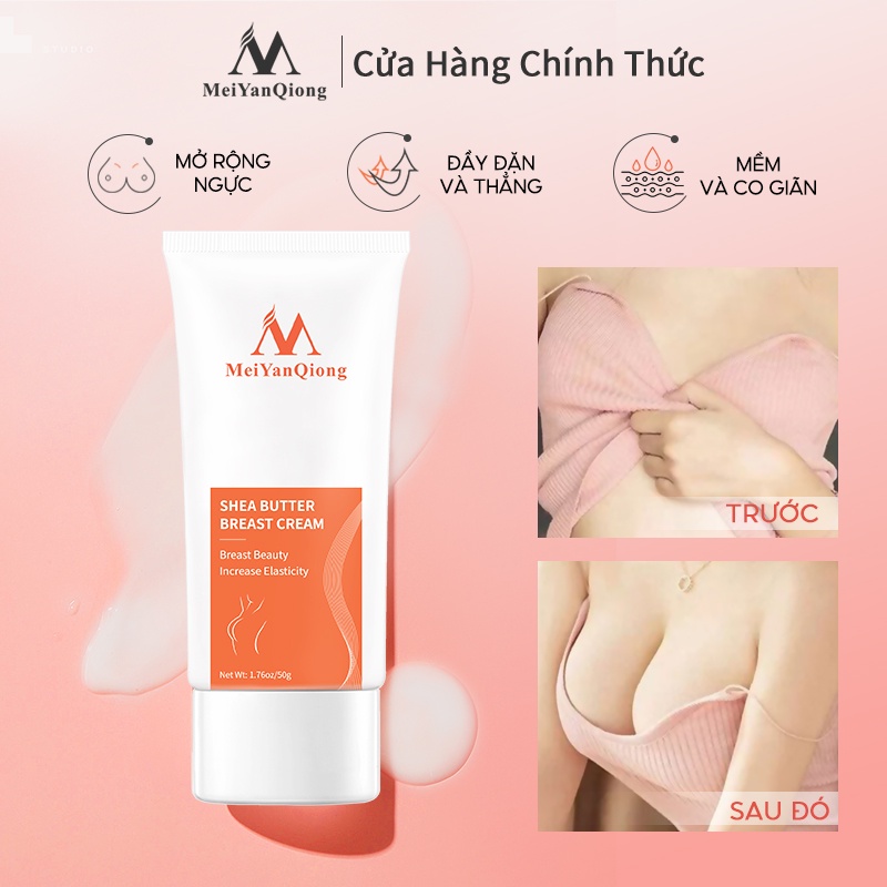 Ảnh MeiYanQiong bơ hạt mỡ nâng ngực tự nhiên làm săn chắc vòng giảm chảy xệ sau sinh chăm sóc giữ ẩm 50g 1