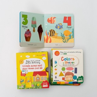 [Outlet S1] Sách - Baby's first words and picture dictionary - Từ điển song ngữ qua tranh cho bé