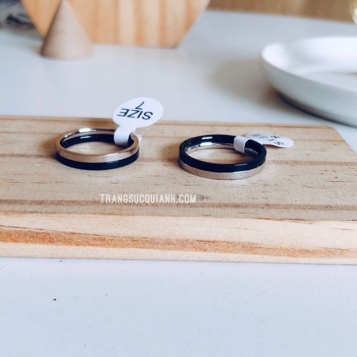 Titanium Steel Ring by Tiệm trang sức Titan QUÍ ANH