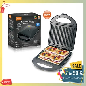 Máy nướng bánh mì RAF 1400W kiểm soát nhiệt độ chính xác, bánh thơm ngon