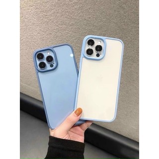 Ốp lưng iphone MEKA lưng trong chống ố viền mầu nhỏ cho iPHONE 11-> 14PM