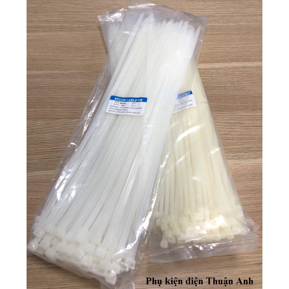 Dây rút nhựa trắng (100 cái/bịch) | Shopee Việt Nam