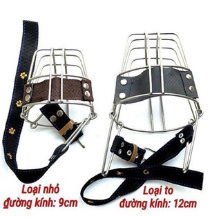 Rọ Mõm Chó Inox Size S/M/L | Rọ Mõm Thép Không Gỉ Chống Cắn, Chống Ăn Bậy