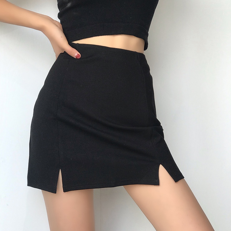 Chân váy A Bigsize xẻ,công sở đi làm đi chơi mặc xinh tôn dáng mã CVAX