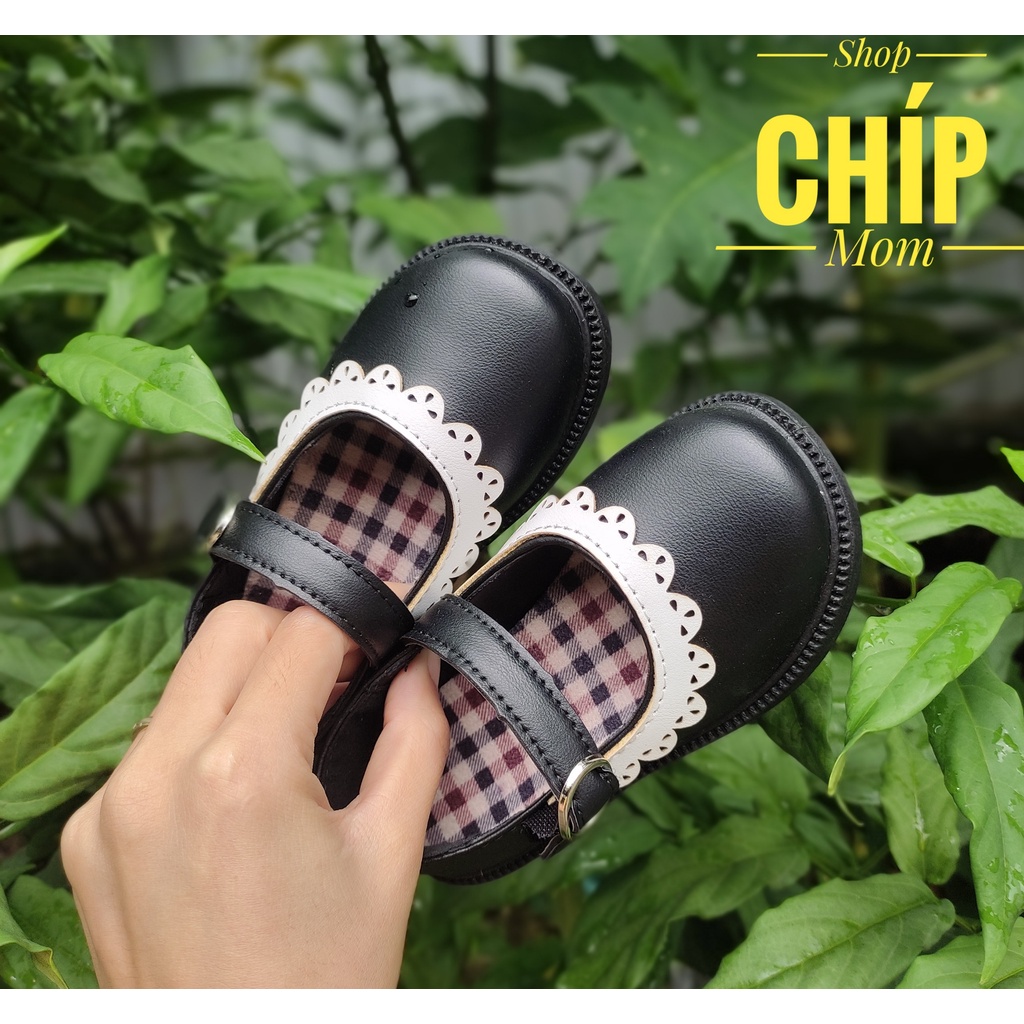 giày búp bê bé gái giày bệt cho bé da PU mềm êm chân bánh bèo nàng thơ kiểu dáng hàn quốc QCCC full hộp 1520 A7A