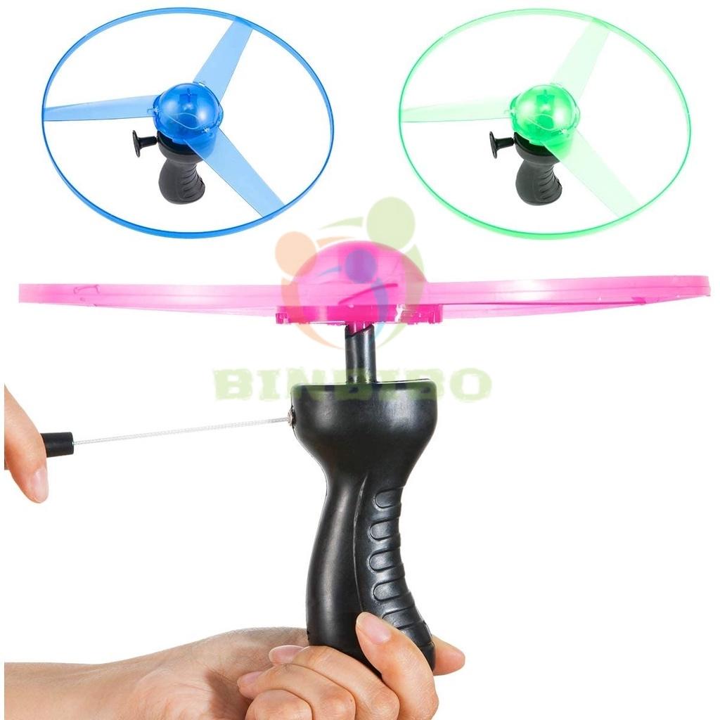 Đĩa bay UFO phát sáng có đèn led đồ chơi ngoài trời cho bé - Binbibo