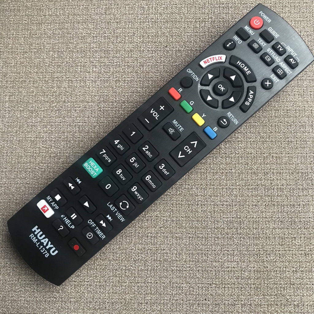 Điều khiển tivi panasonic đa năng RM-L1378 dùng cho tất cả các dòng TV smart 4k panasonic dùng được