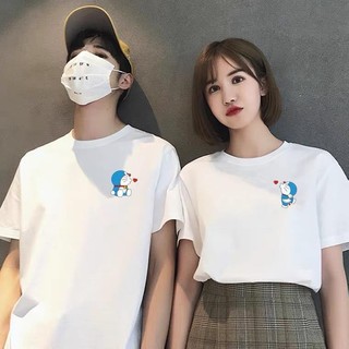 Áo đôi nam nữ, áo phông đôi phong cách hàn quốc đáng yêu-PINK