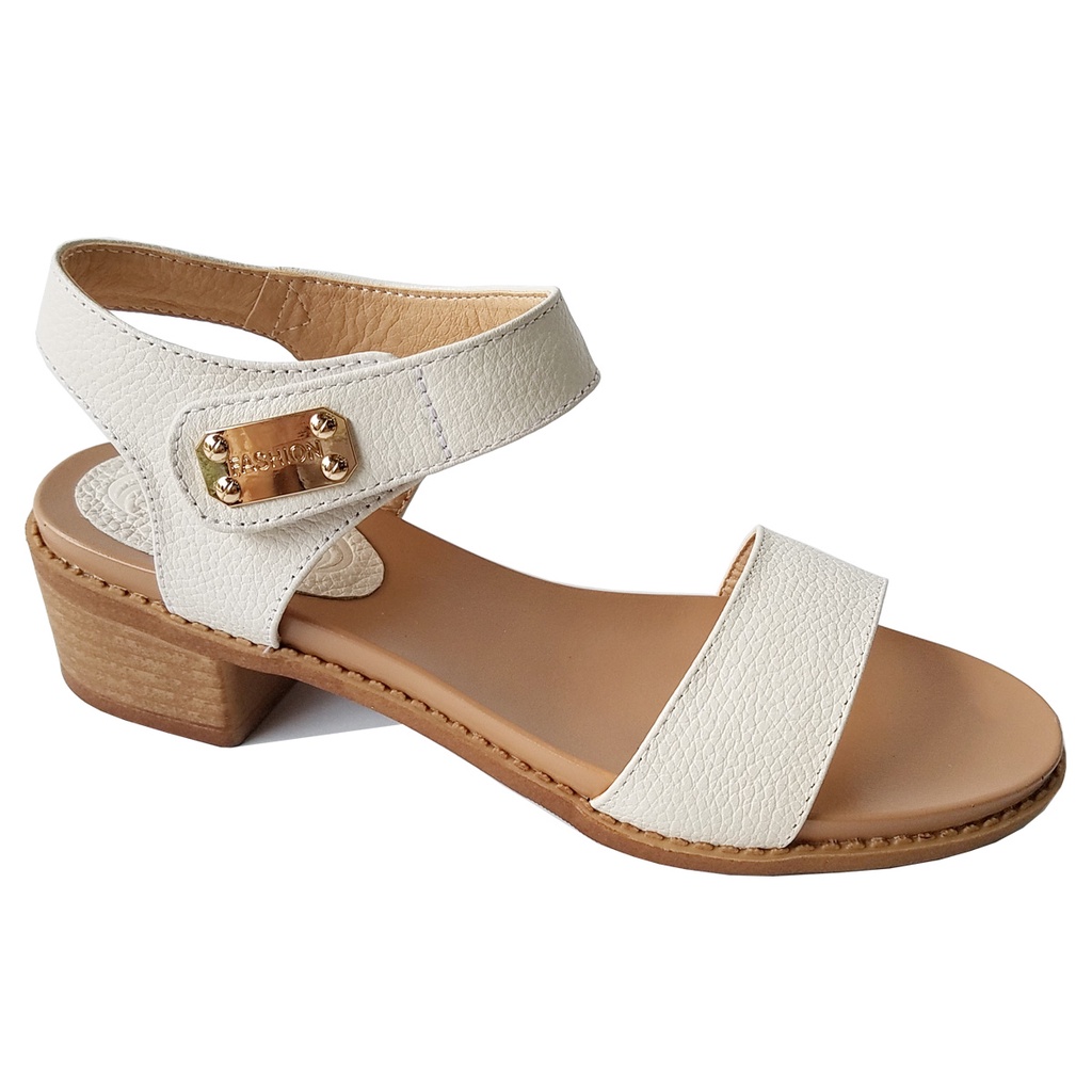 Giày Sandal Cao Gót Nữ BIGGBEN Da Bò Thật Cao 4 Phân HKD607