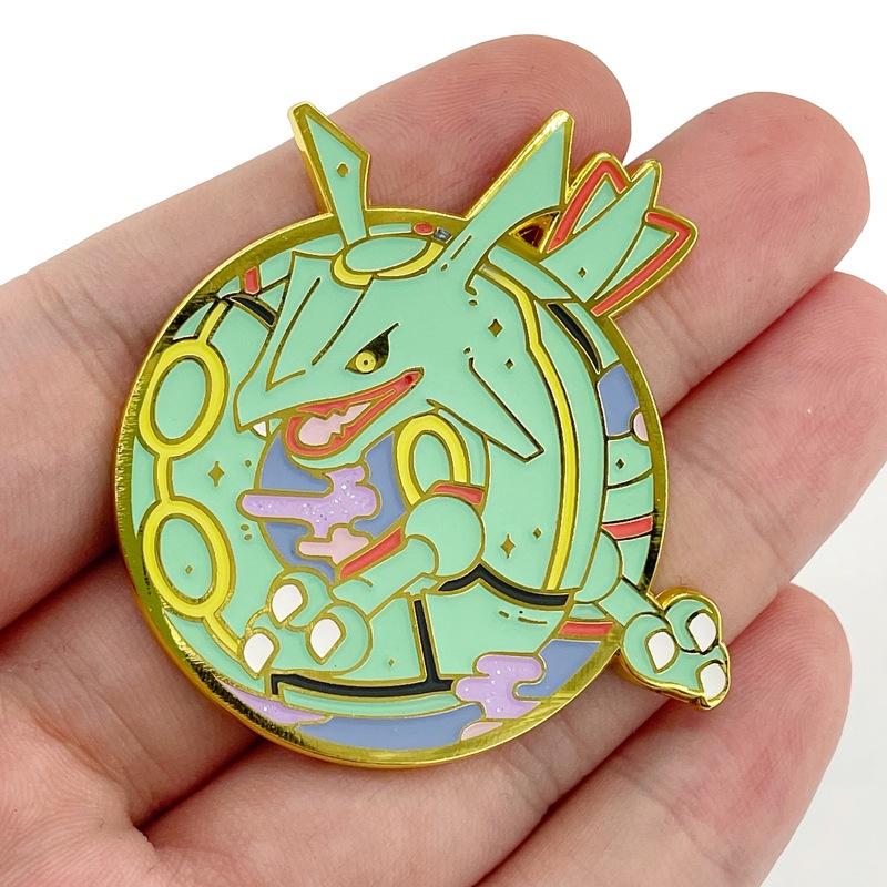 HK1 Pokemon Huy Hiệu Kim Loại Thổ Cẩm Anime Cosplay Pin Groudon Kyogre Phụ Kiện Thời Trang Túi Mặt Dây Chuyền Quà Tặng KH1