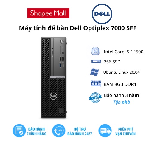 Máy Tính để Bàn Dell Optiplex 7000 Sff Intel Core I5 12500 Ram 8gb 256gb Ssd Intel Uhd