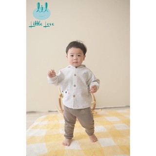Áo khoác có mũ cánh dơi thu đông Little Love cho bé
