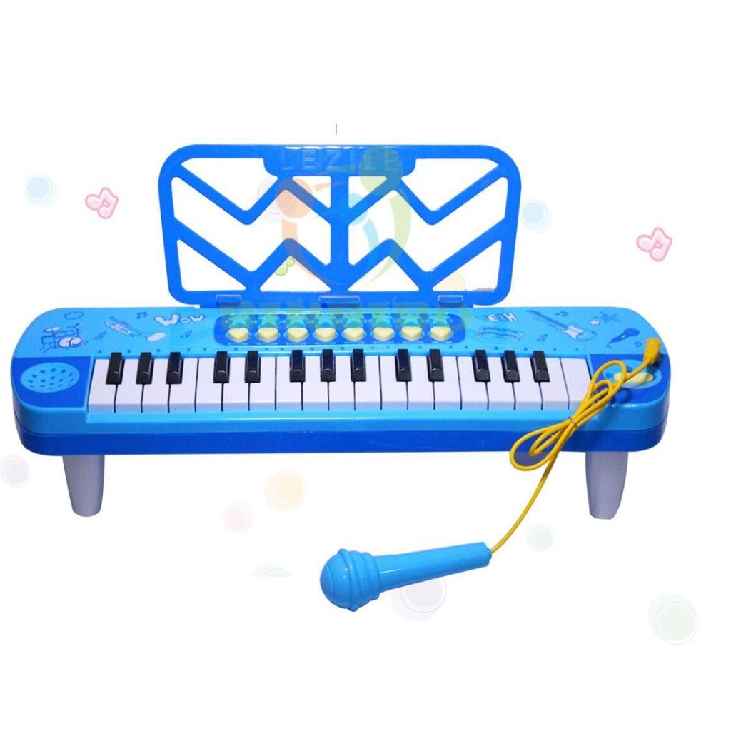 Đàn piano cho bé kèm mic đồ chơi có nhạc Có sẵn 3 pin AA tặng kèm - Binbibo