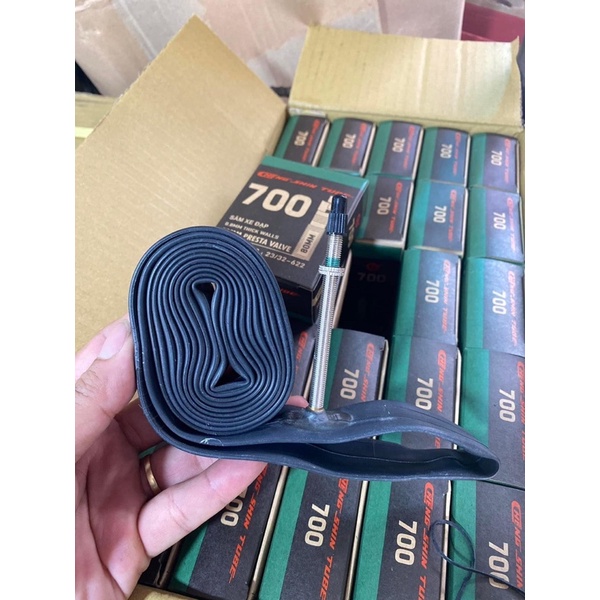 Ruột (Săm) Xe Đạp Cheng Shin 700x23/32 - Van Pháp (FV) siêu dài 80mm cho vành cao