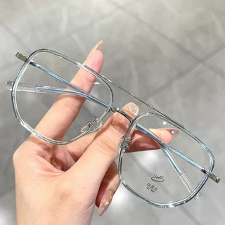 Kính Mắt Chống Bức Xạ Vintage Polygon Khung Kim Loại Ánh Sáng Xanh Có Thể Thay Thế Ống Kính Sắc Thái Cho Nữ / Nam