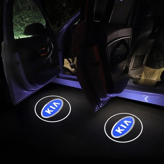 2 Đèn Led Chiếu Sáng Cửa Xe Hơi Không Dây Cho KIA Morning Forte Spectra Sportage Rio Picanto Sorento K5 K3 Cerato Rondo Grand Carnival Seltos