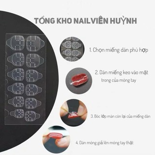 miếng dán móng ,set 20 tờ  keo silicon dán móng nailbox, tờ 24 miếng dán