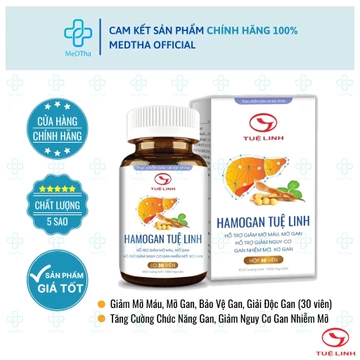 Hạ Mỡ Gan HAMOGAN Tuệ Linh - Giảm Mỡ Gan, Giảm Mỡ Máu, Giải Độc Gan, Tăng Cường Chức Năng Gan