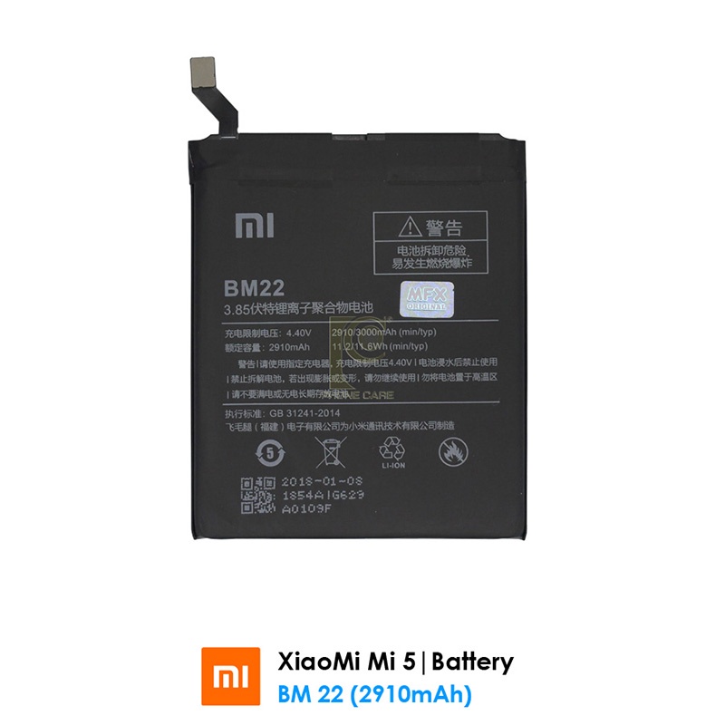 Pin Xiaomi BM22 - Xiaomi Mi 5 (2910mAh) Hàng zin nhập khẩu bảo hành 1 ...