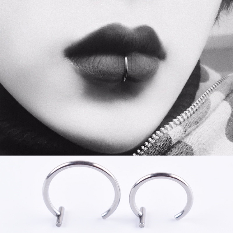 [Mua 2 tặng 1] Khuyên titan môi - mũi không cần xỏ lỗ không gỉ