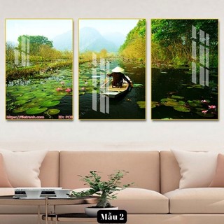 Tranh Treo Tường Dành Cho Người Mệnh Mộc - Phong Cảnh Thiên Nhiên - Tranh Laminate Tráng Gương