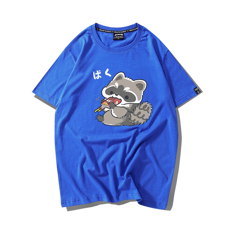 Áo Thun Nữ Tay Lỡ HappyFamily Form Rộng In Hình Chồn Mập Ú Dễ Thương Đáng Yêu Cotton 100 Cao Cấp
