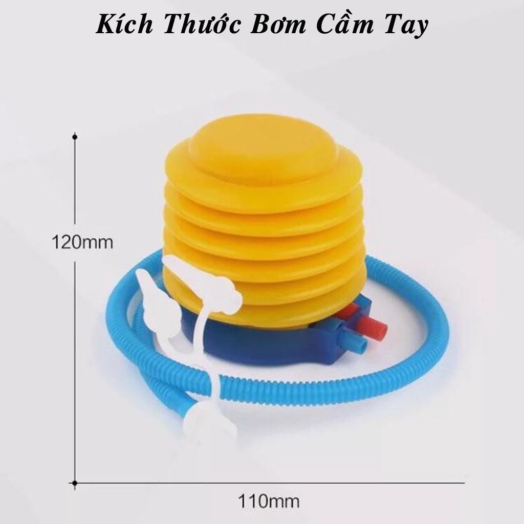 Ảnh Bơm Tay Mini Dậm Chân Bơm Phao Bơi – Bóng Yoga Đa Năng Chính Hãng Amalife [Bơm Nhựa] 1