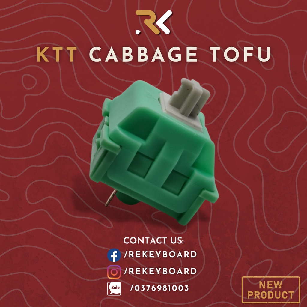 Switch KTT Cabbage Tofu | Công tắc phím cơ bắp cải đậu phụ | Linear ...