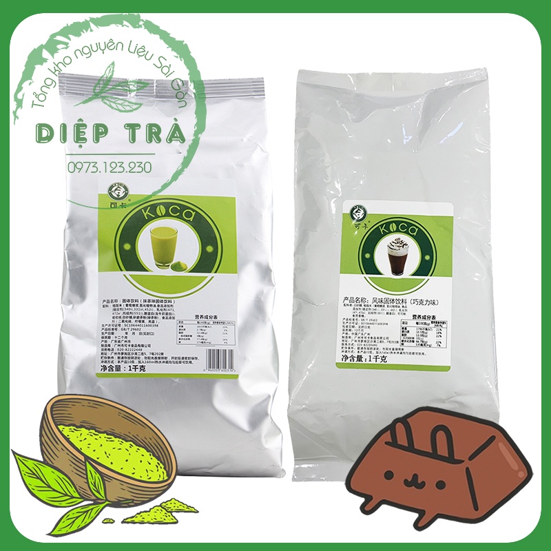 Bột Matcha/Socola Koca 1kg (Bột có kèm sữa nên dễ pha) | Shopee Việt Nam