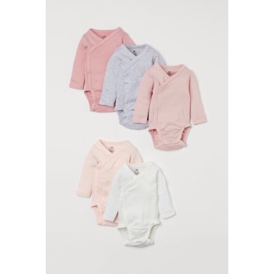 [MD110] KHÔNG KÈM TẤT Body cài chéo cotton Organic NB-9m cho bé trai và gái