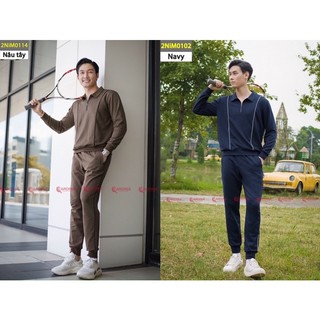 Đồ Bộ Nam 𝐂𝐀𝐑𝐃𝐈𝐍𝐀 Chất Nỉ Da Cá Cao Cấp Kiểu Dáng Thể Thao Kéo Khóa Cổ Khỏe Khoắn Năng Động 2NiM01