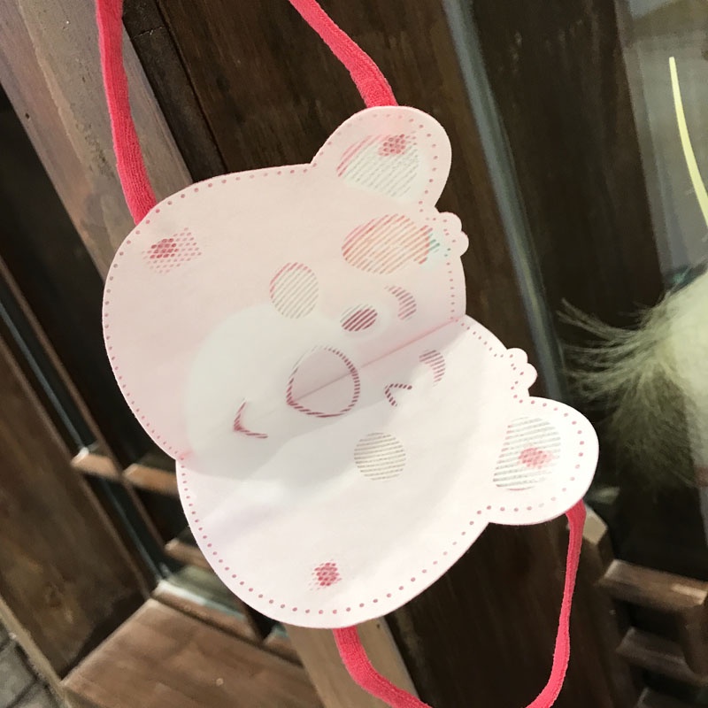Sét 10  Khẩu Trang Gấu Dâu Cho Bé Khẩu Trang Hoạt Hình Dễ Thương kute Khẩu Trang 3 lớp Chống bụi Lọc Khí(   Hót)