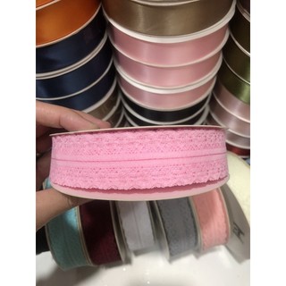 Ruy băng ren lưới hoa rộng 3cm [lẻ 5 mét] viền hai biên phụ kiện trang trí handmade, làm nơ, bó hoa, hộp quà