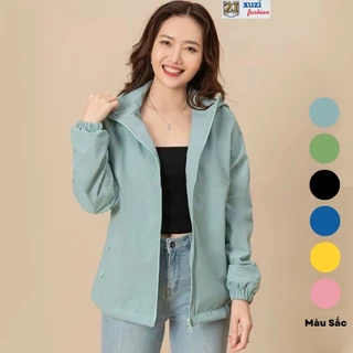 áo khoác gió nữ 2 lớp  áo gió dù nữ lót lưới đẹp chống nước ,chống bụi giữ ấm cơ thể vào thời tiết thu đông hàng loại 1.