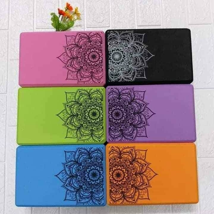 Gạch tập Yoga cao cấp có in họa tiết nhiều màu giá rẻ