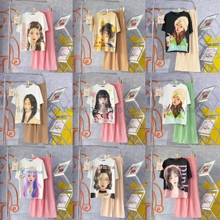 [NHIỀU MẪU] Set Bộ Quần Dài Ống Suông Gân Tăm Cao Cấp - Set Dài Nữ Lưng Cao Ống Rộng Phối Áo Thun 3D Phong Cách Hàn Quốc