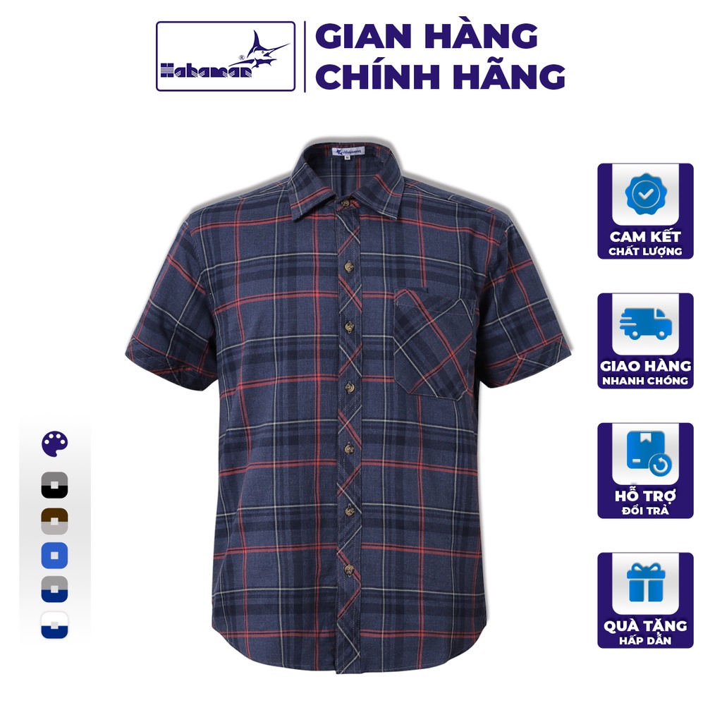 Áo Sơ Mi Caro Hahaman Chất Cotton Mềm Mịn Thiết Kế Ngắn Tay Với Kiểu ...
