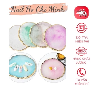 Đá cẩm thạch pha sơn gel - Đá tán màu gel vẽ, chụp mẫu nail nhiều màu