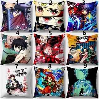 Phim Hoạt Hình Nhật Bản Anime Demon Slayer Kimetsu No Yaiba Zenitsu Nezuko In Một Mặt Polyester Ném Gối Vỏ Bọc Xe Ô Tô Vỏ Gối Trang Trí Nhà (Không Có Lõi Gối)