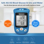 Máy Đo Tiểu Đường Và Axit Uric (Bệnh Gút) 2Trong1 Chính Hãng Sinocare+que thử đường huyết+que thử uric+kim — ảnh 6