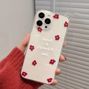 Ốp lưng iphone hoa nhí silicon bảo vệ cam cho 6/6plus/7/7plus/8/8plus/x/xr/xs/11/12/13/14pro/max/promax u007