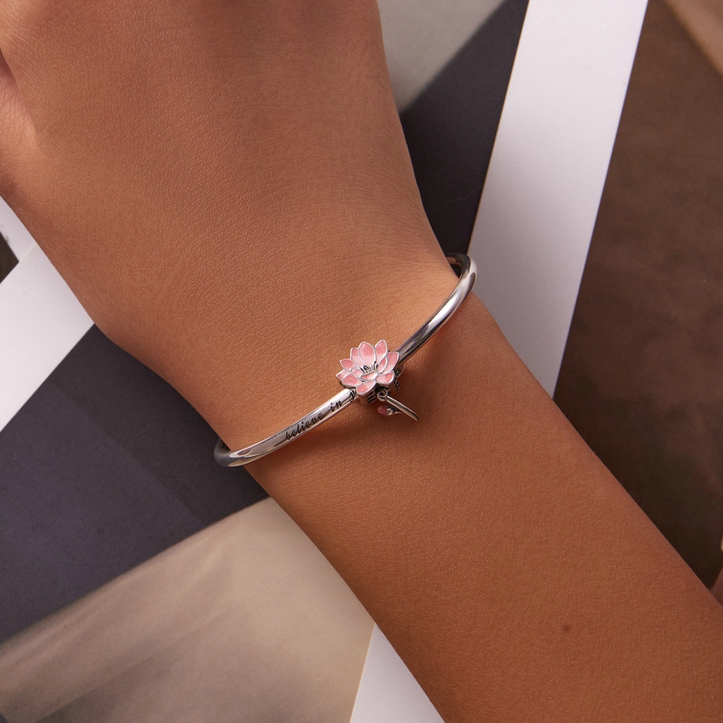 Bamoer Hạt Charm Bạc 925 Hình Bông Hoa