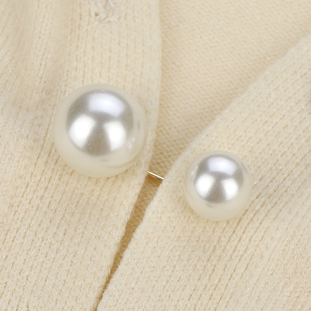 Ghim Cài Áo Khoác Cardigan Sweater Đính Ngọc Trai Đôi Thanh Lịch Tinh Tế Chống Oxy Hóa An Toàn Cho Nữ