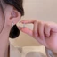 Khuyên tai mạ bạc đính đá zircon cao cấp sáng lấp lánh phong cách hàn quốc trẻ trung dành cho nữ