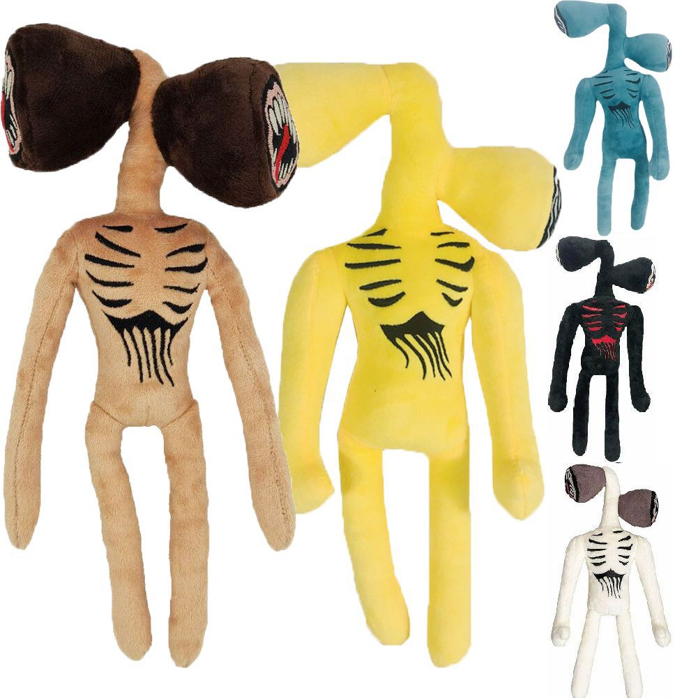 40cm Anime Còi Đầu Sang Trọng Đồ Chơi Mềm Đáng Sợ Sirenhead Búp Bê Nhồi Bông Động Vật Mèo Đen Peluches Đồ Chơi Cho Trẻ Em