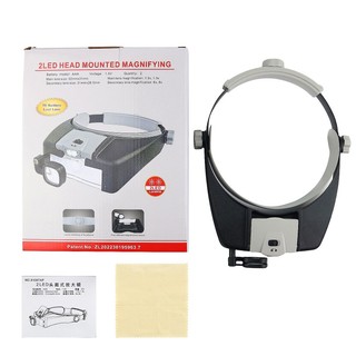 Kính Lúp Đeo Đầu Phóng Đại 1 5X Đến 17X Có Đèn LED Chuyên Dụng Sửa Chữa Đồng Hồ / Trang Sức