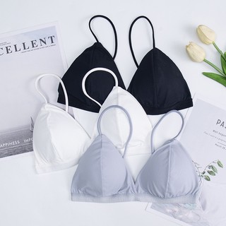 Áo Lót 2 dây không gọng gân tăm mềm mịn CÓ CÀI SAU