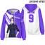 YB1 XANH KHÓA Áo Dài Tay Áo Casaul Rời Unisex Áo Anime Thời Trang Hoody 3D In BY1