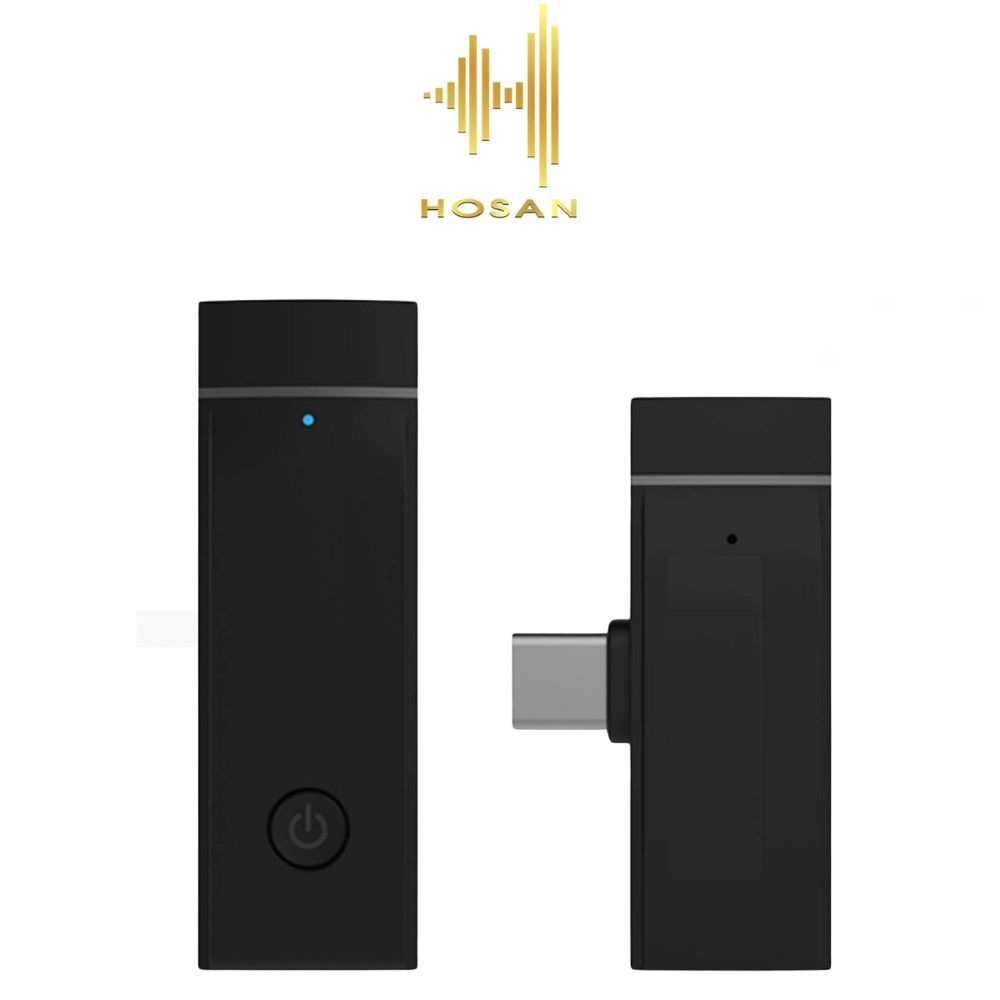 Micro thu âm HOSAN Blink Go-U1 Kit tương thích điện thoại, máy tính khử tiếng ồn thông minh thời gian dùng 10 tiếng